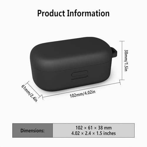 Silicone Case for Bose QuietComfort 2020, Soft Flexible Scratch Black