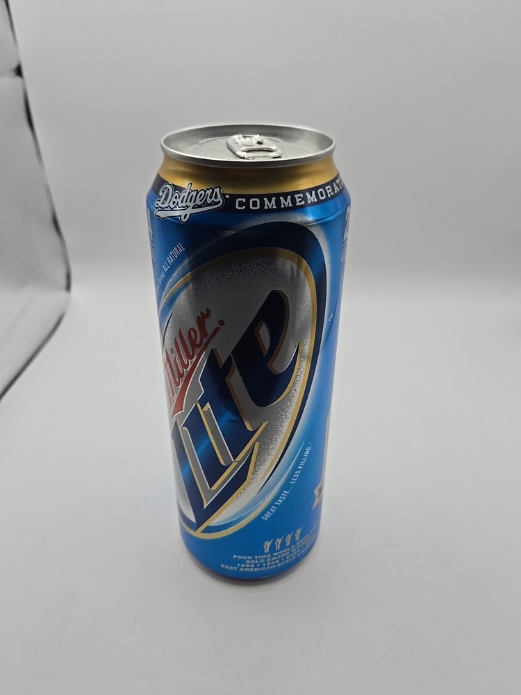 Miller Lite Beer Can Dodgers Ron Cey 50th Anniversary 2008 EMPTY Damage