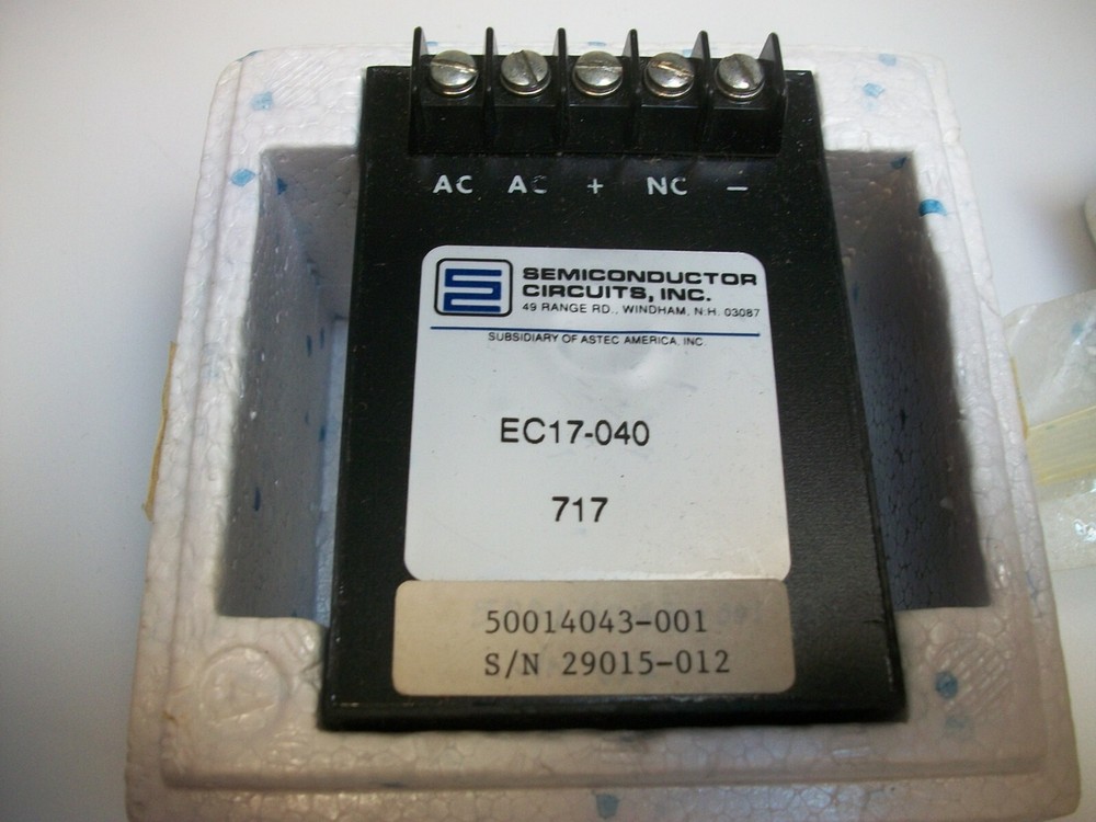 Semiconductor Circuits Ec17-040 Ac-Dc Regulated Power Supply New