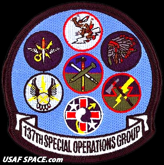 USAF 137TH SPECIAL OPERATIONS GROUP -Tinker AFB, OK- ORIGINAL GAGGLE VEL PATCH