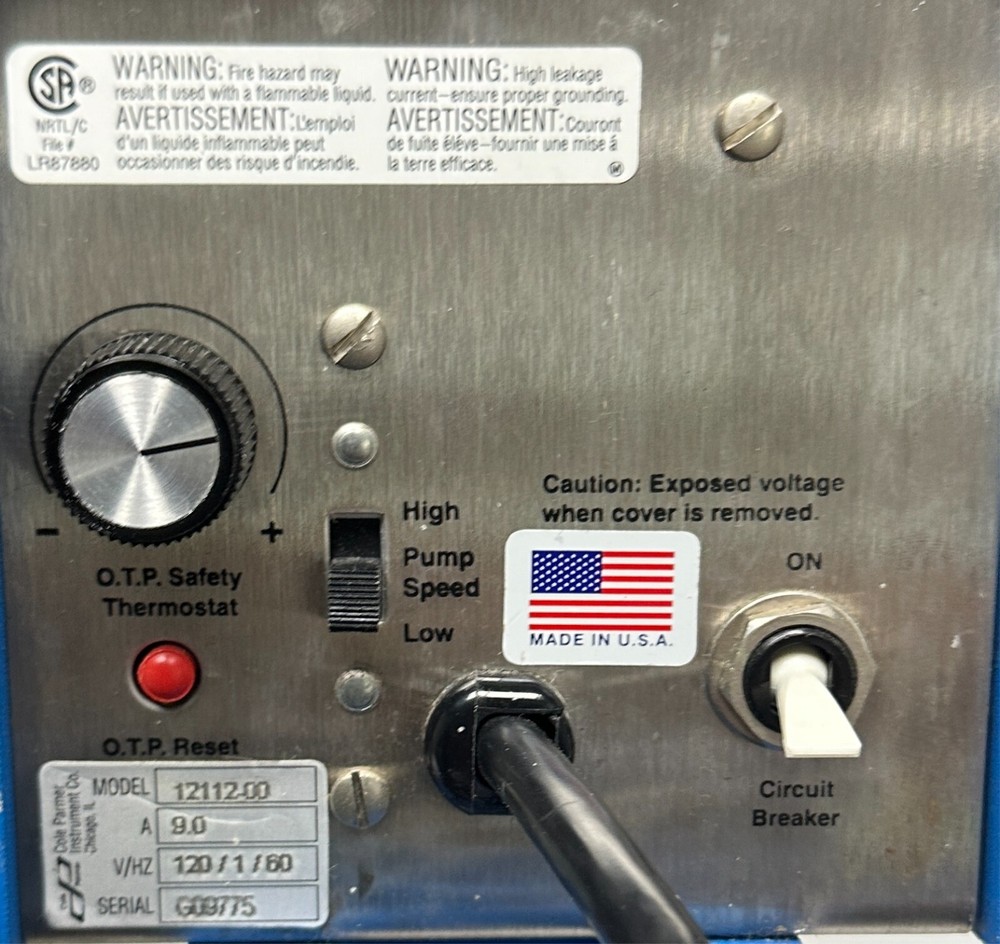 COLE PARMER 12112-00 / 1211200 POLYSTAT ANALOG IMMERSION CIRCULATOR HEATER USNP