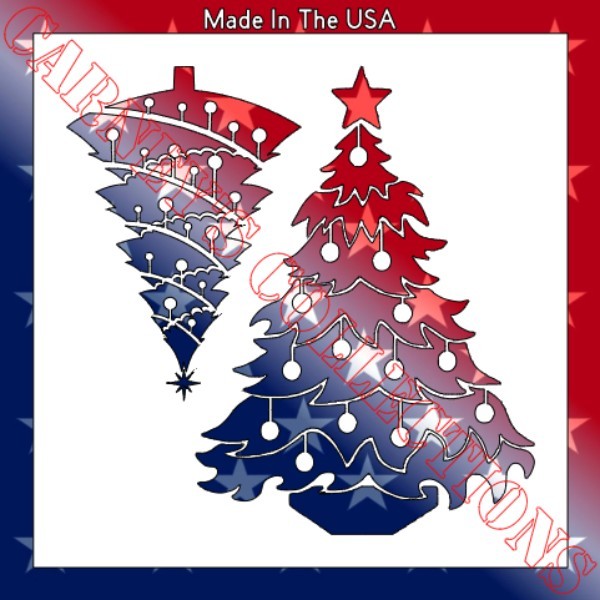 Plastic Stencil - Christmas Tree (MB208) (9", 10", 11" or 12")