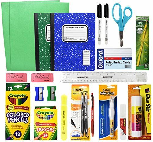 Back To School Basic Classroom Supply Pack (23 Count) School Supply Kit Set