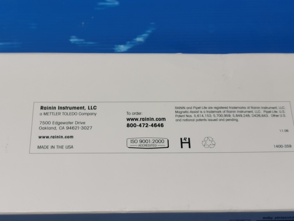 RAININ PIPET-LITE SL-2000 XLS 200 uL - 2 mL ADJUSTABLE PIPETTE PIPET