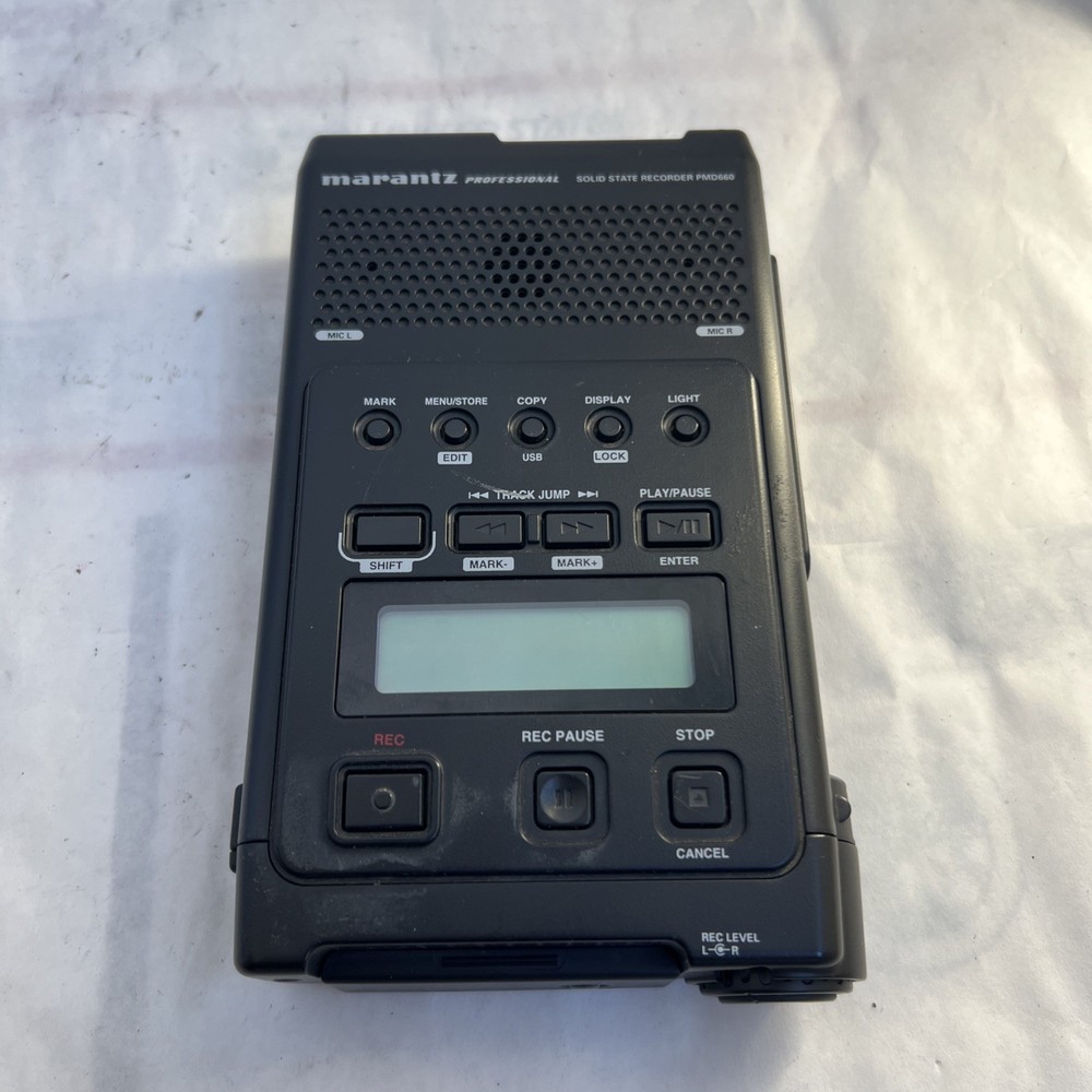 Marantz PMD660 Professional Solid State Recorder, Compact Flash - Tested! READ!
