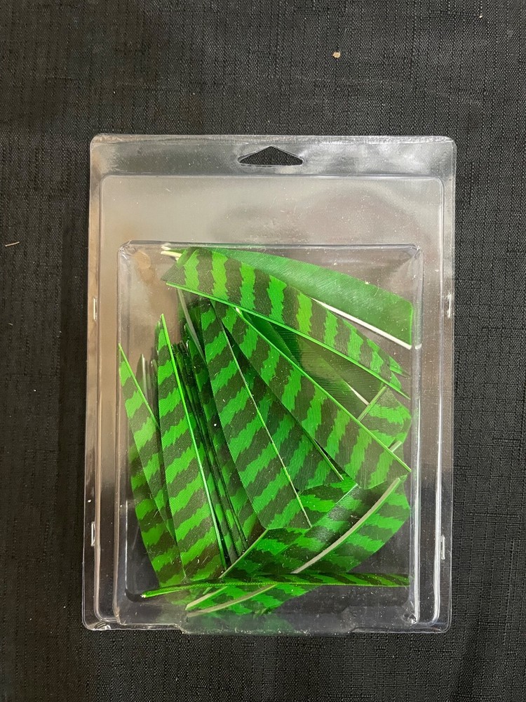 Black Eagle Arrows 4" Barred Feathers 36 Pack Multiple Colors