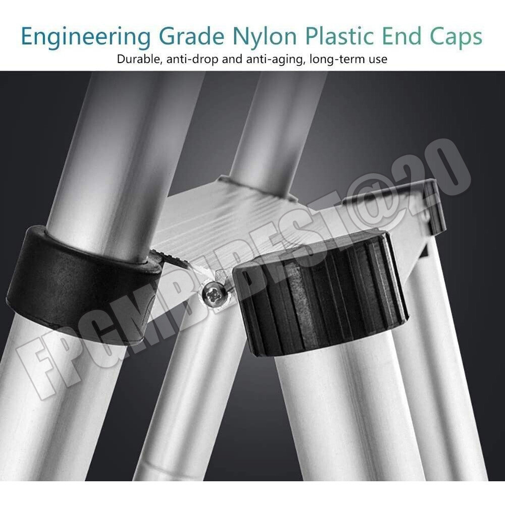 Heavy Duty Aluminum Foldable Telescoping Ladder Extension Multi-Purpose Folding