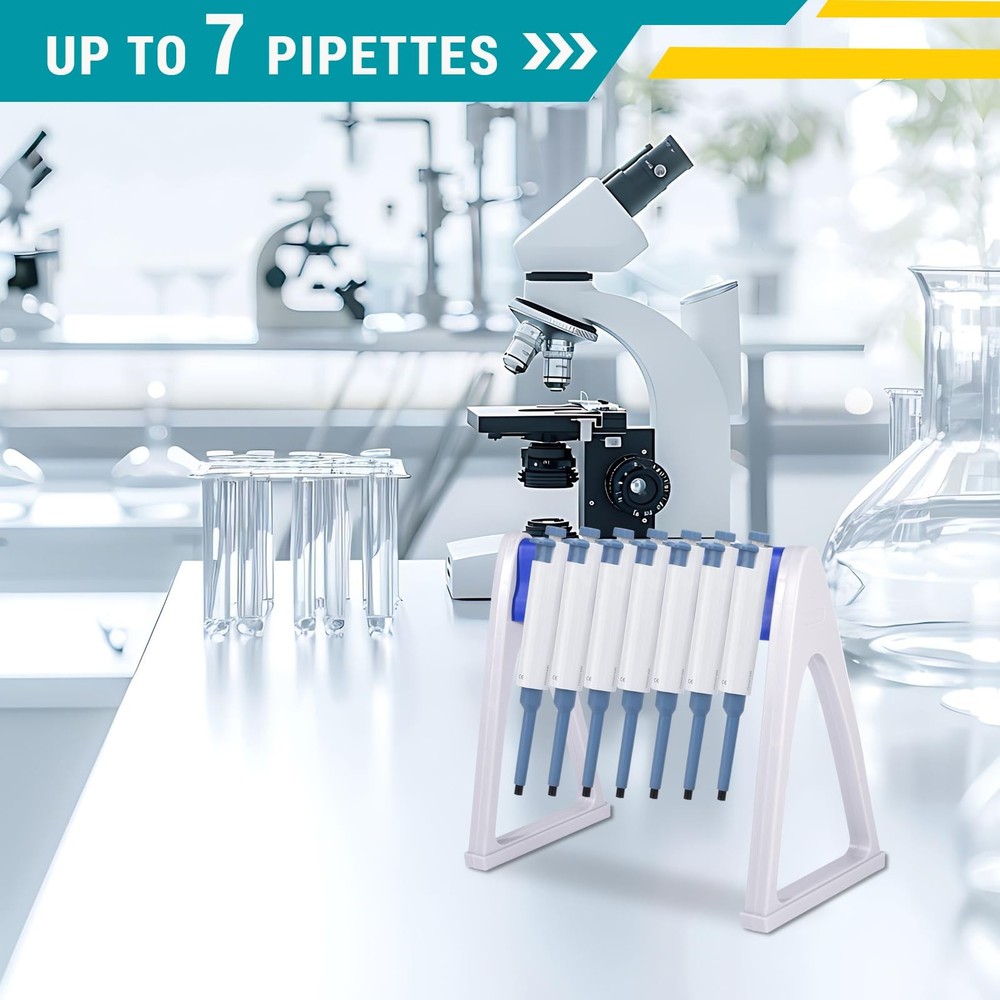Lab Pipette Holder Stand Rack for Micropipettes Linear Pipettor Support