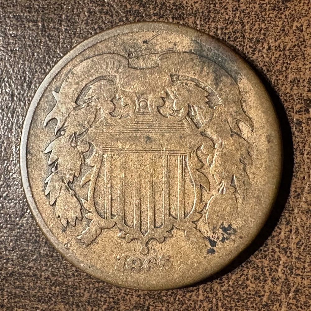 1865 Two Cents Piece