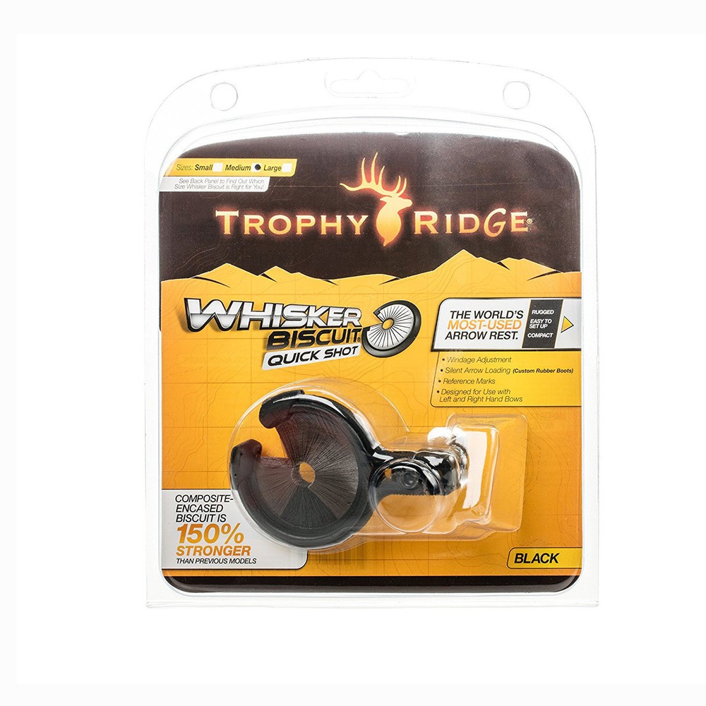 Trophy Ridge Quick Shot Whisker Biscuit Archery Arrow Rest for Compound Bow