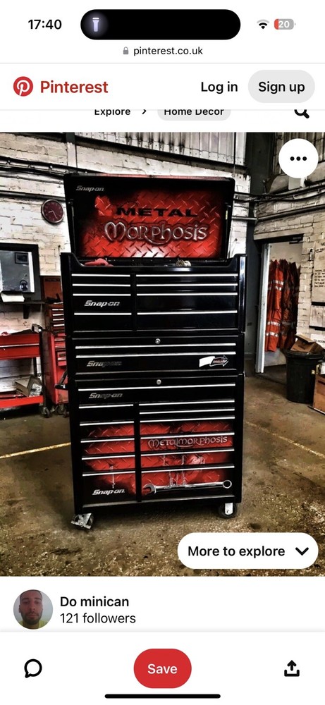 Decals Only ! Snap On Toolbox Roll Cab Chest 40" Stack Graphics Metal Morphosis