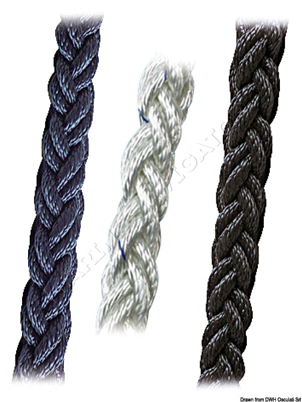Osculati Square Line braid white 20 mm