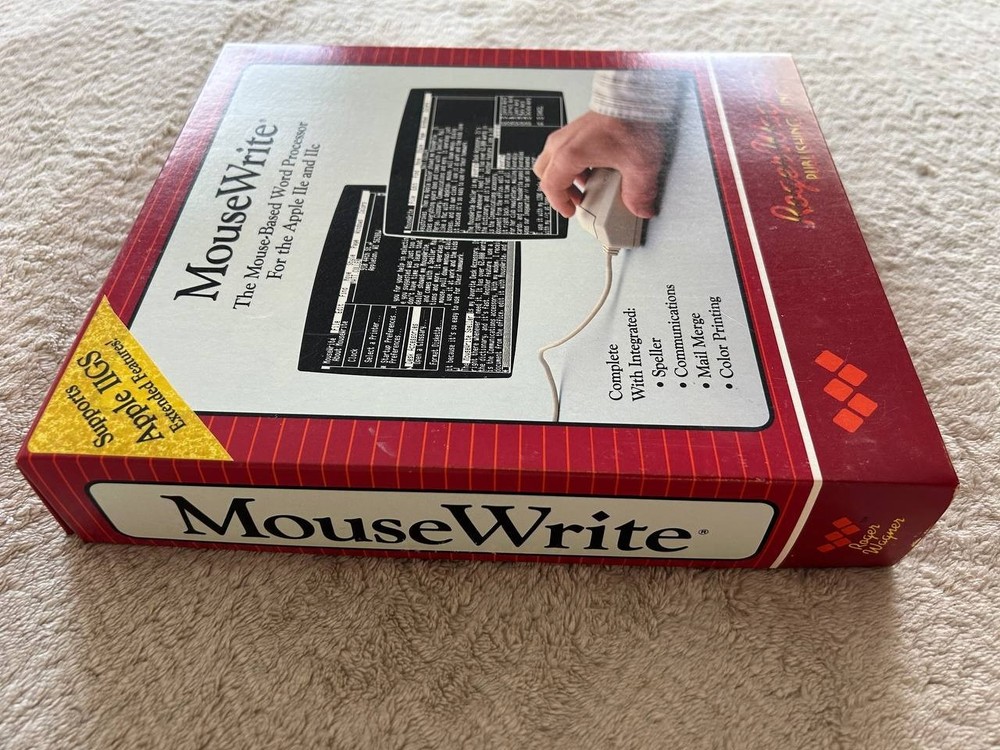 Macintosh MouseWrite Word Processor for Apple IIc IIGS IIe. Software 1985-86 #2