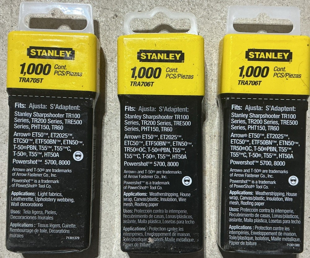 Stanley Heavy Duty Staples 5/16 & 3/8 Sharp Shooter