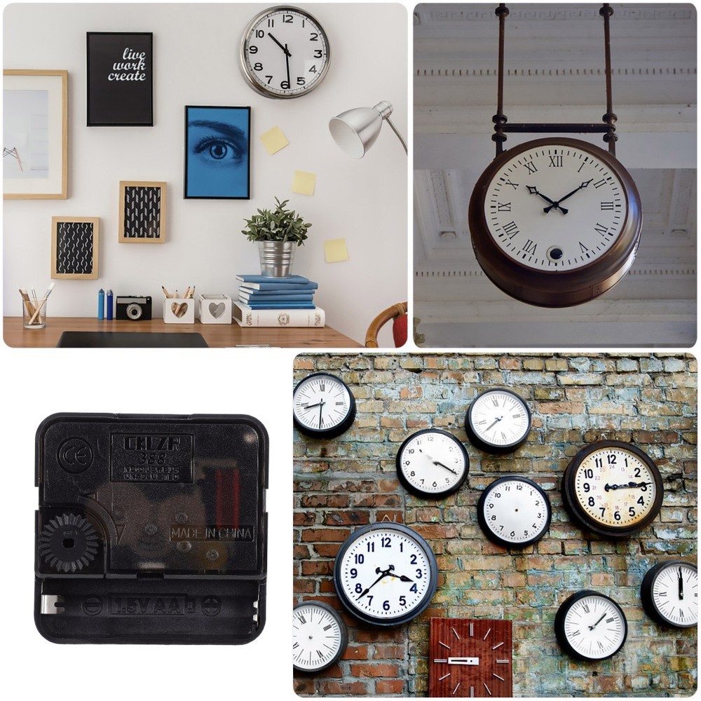 Silent Quartz Clock Movement Replacement for Wall Clock Mechanism Shaft