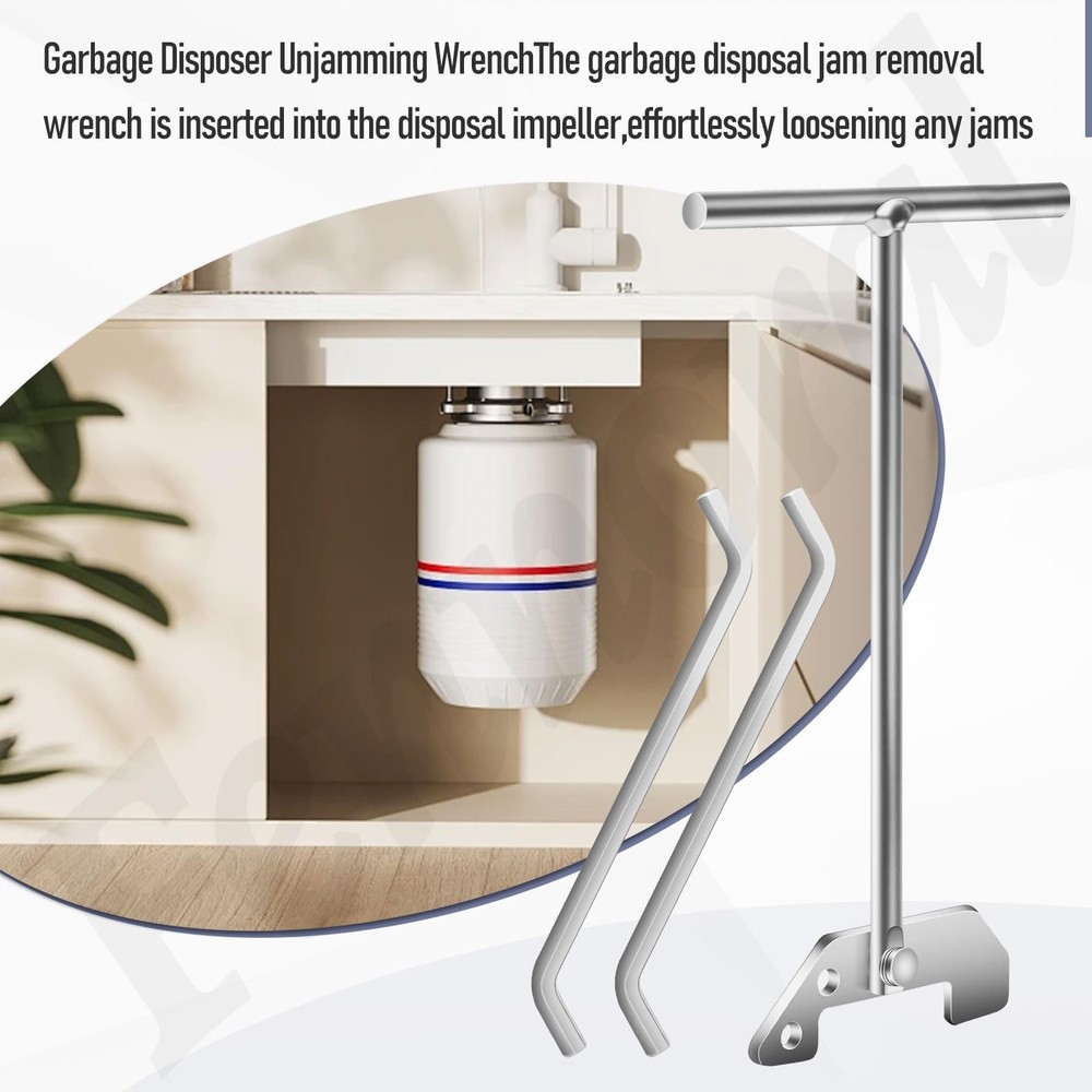 Garbage Disposer Unjamming Wrench, 2 Pack, Compatible with SinkErator Moen, R...