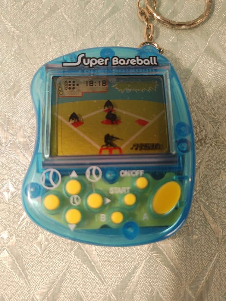 Super Baseball and Space Intruder Handheld Keychain LCD Video Game Techno Source