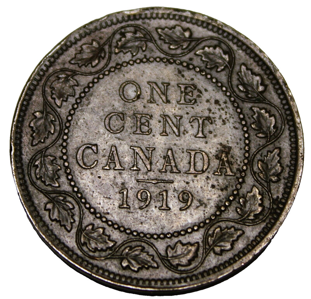 Canada Large Cent, 1919~Free Shipping #A314