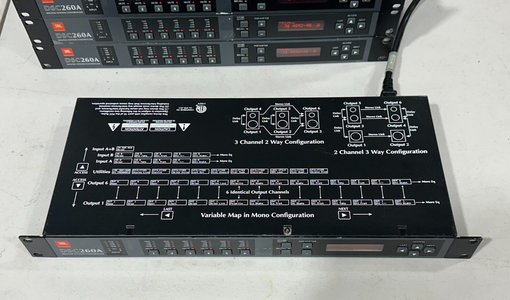 JBL DSC260 Digital System Controller Processor 2 in 6 out #7015 (ONE)THS