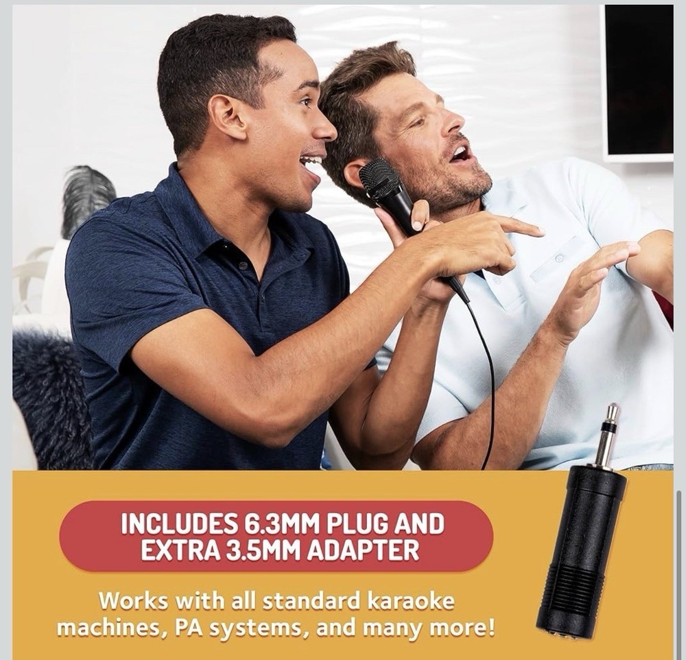 Singing Machine Wired Microphone for Karaoke