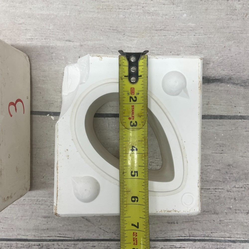 Vintage 1975 Bell Mold Ceramic Casting Mold Egg Box #1046