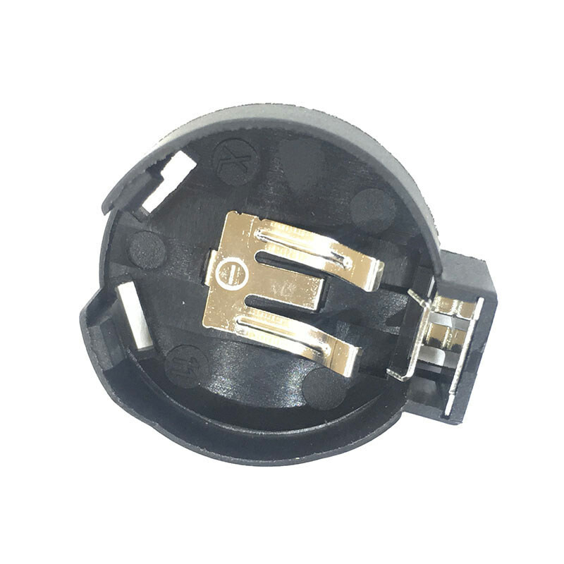 Button Coin Cell Battery Socket Holder Case Storage Plastic Box 3V Black CR2450