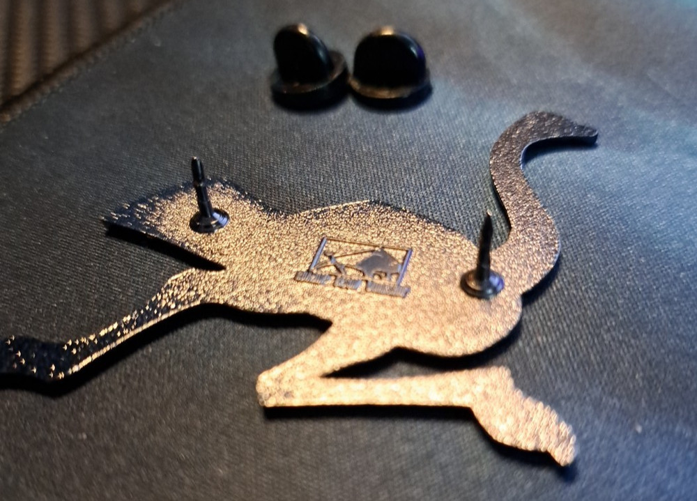 Ostrich Pin by Roaminbisonworkshop