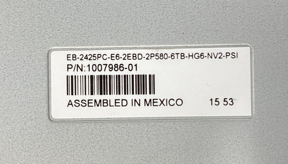 Pure Storage EB-2425 2U Storage Array, 2x 6GB Controller Modules, 2x PSU w/Cord