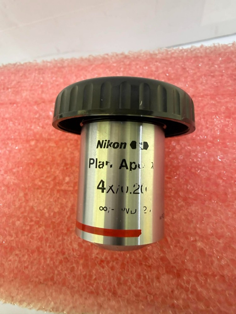 Nikon Microscope Objective Plan Apo Lambda λ 4X/0.20 OFN25 CFI Eclipse ∞/- M25