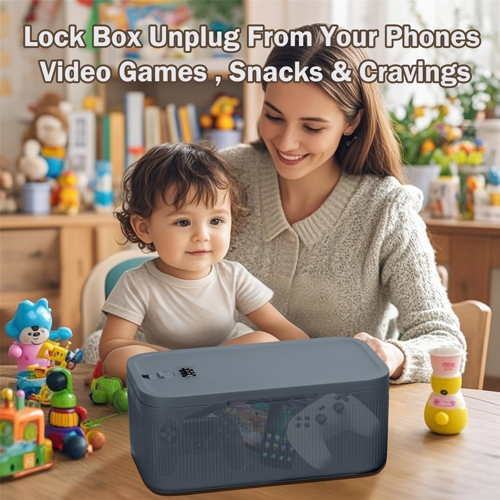 Medication Lock Box,Small Lockable Storage Box with Combination Code for Phon
