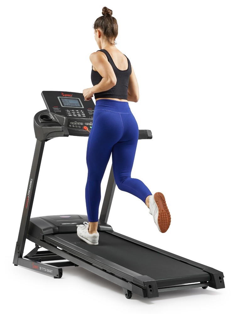 New Bluetooth Shock Absorption Treadmill with Auto Incline Foldable Pulse Sensor