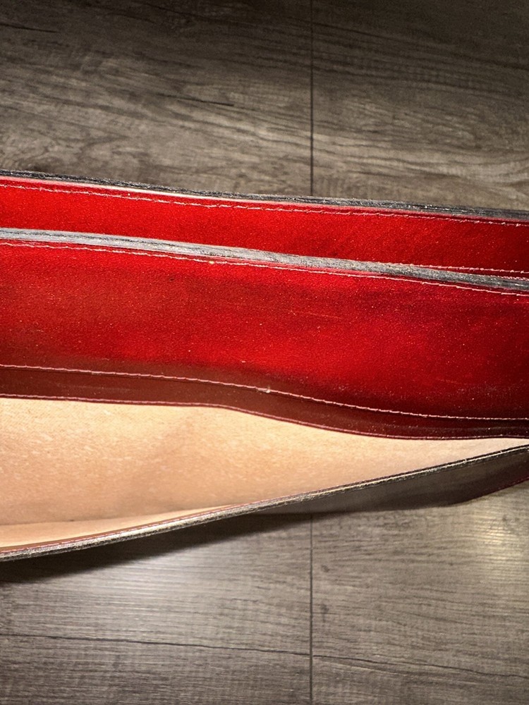 vintage leather document holder