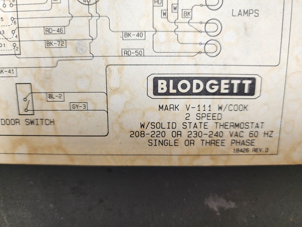 Blodgett Mark V-III Double Stack Oven w/ Solid State Thermostat, 3ph - Clean!