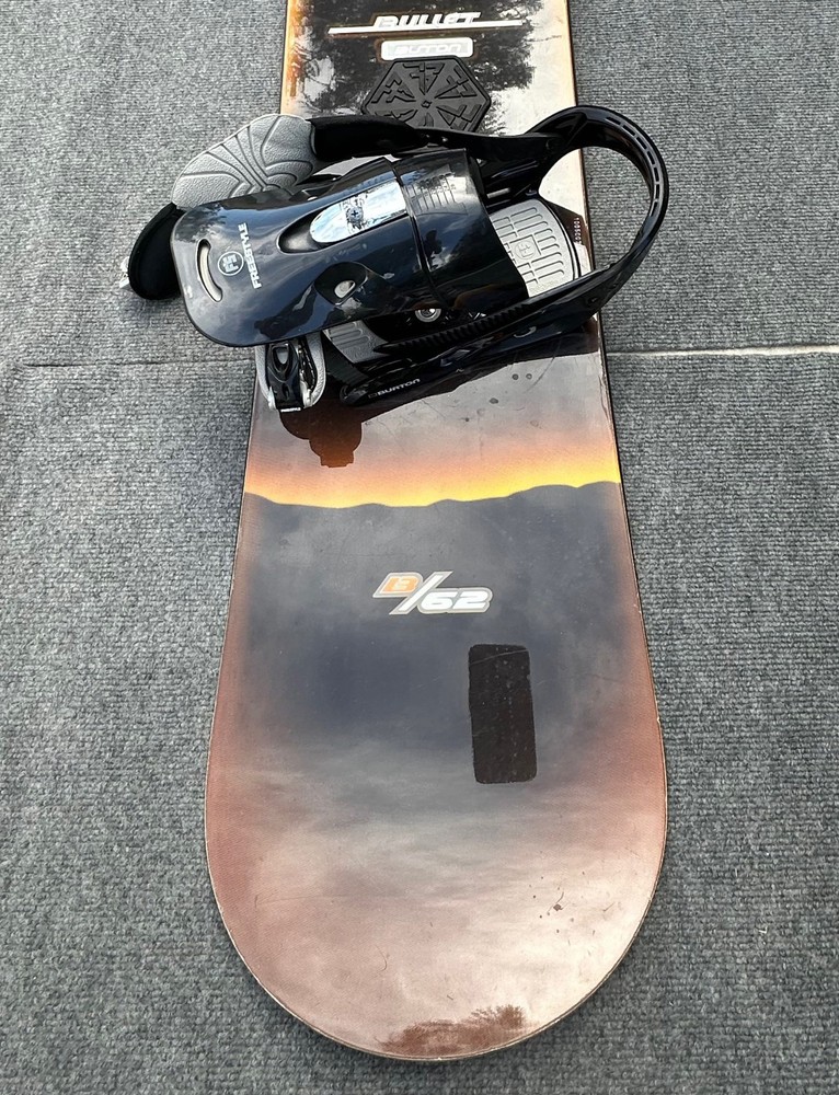 Burton Bullet Snowboard With Bindings.