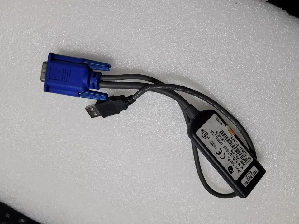 Avocent DSRIQ-USB Server KVM Interface Module VGA Switch Adapter Cable / ES