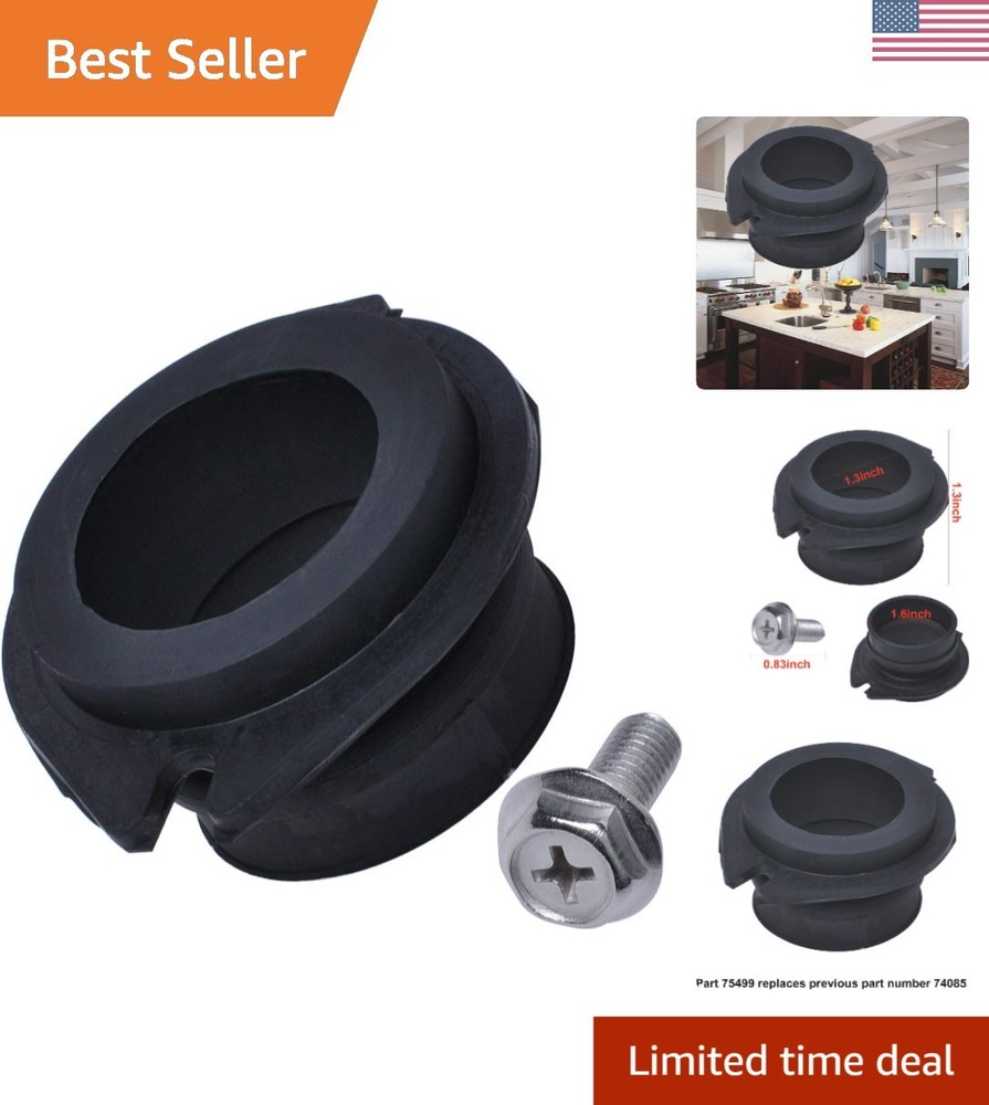 Anti-Vibration Flex Coupler Tailpipe Mount for Insink-erator - Replaces 74085