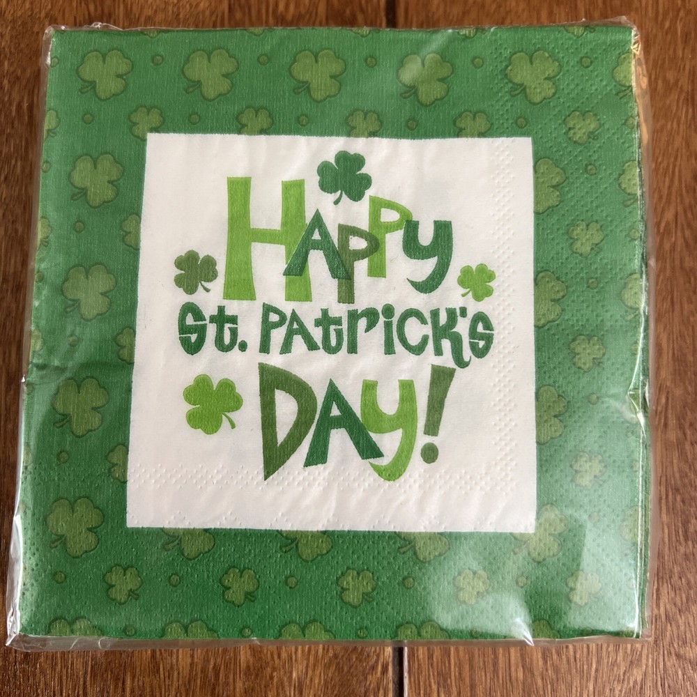 St Patrick’s Day Beverage Napkins