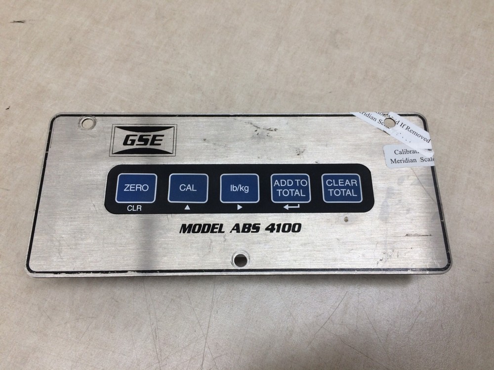 GSE ABS 4100 Scale Button Control Panel 204102-10000