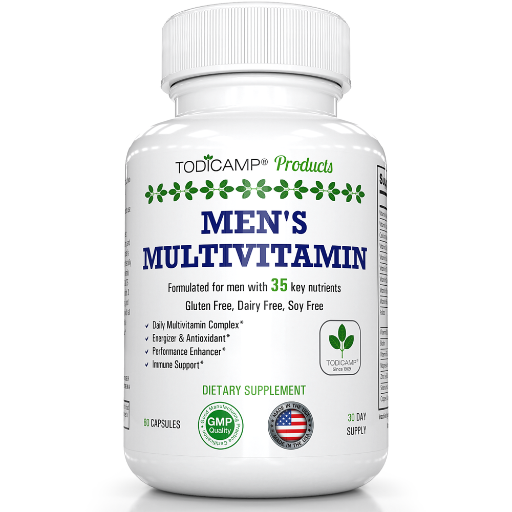 Men's Multivitamin & Mineral Complex, Blended Male Support Complex by Todicamp