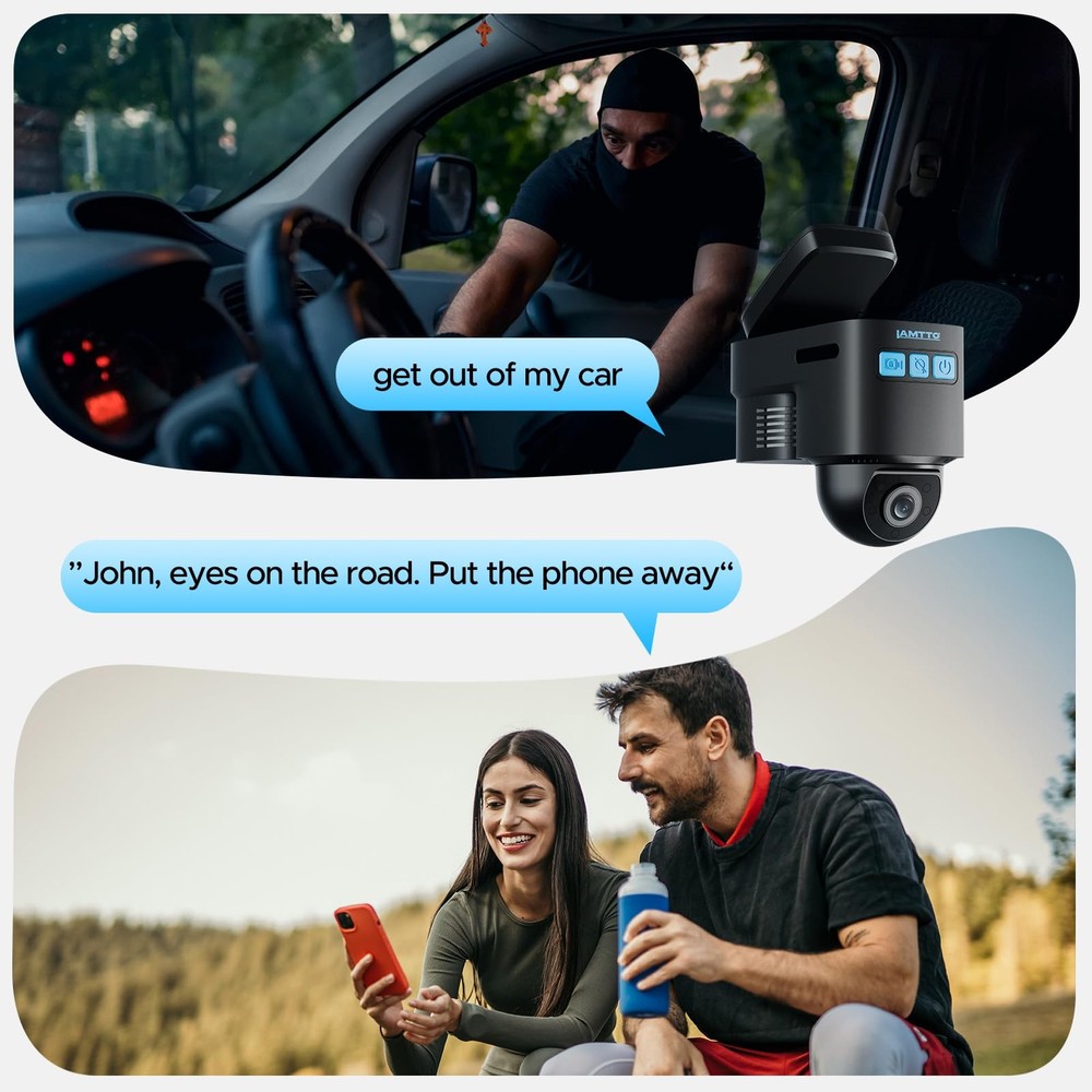 4G LTE Dash Cam Front and Inside, Dual Dash Camera with Remote Live View via ...