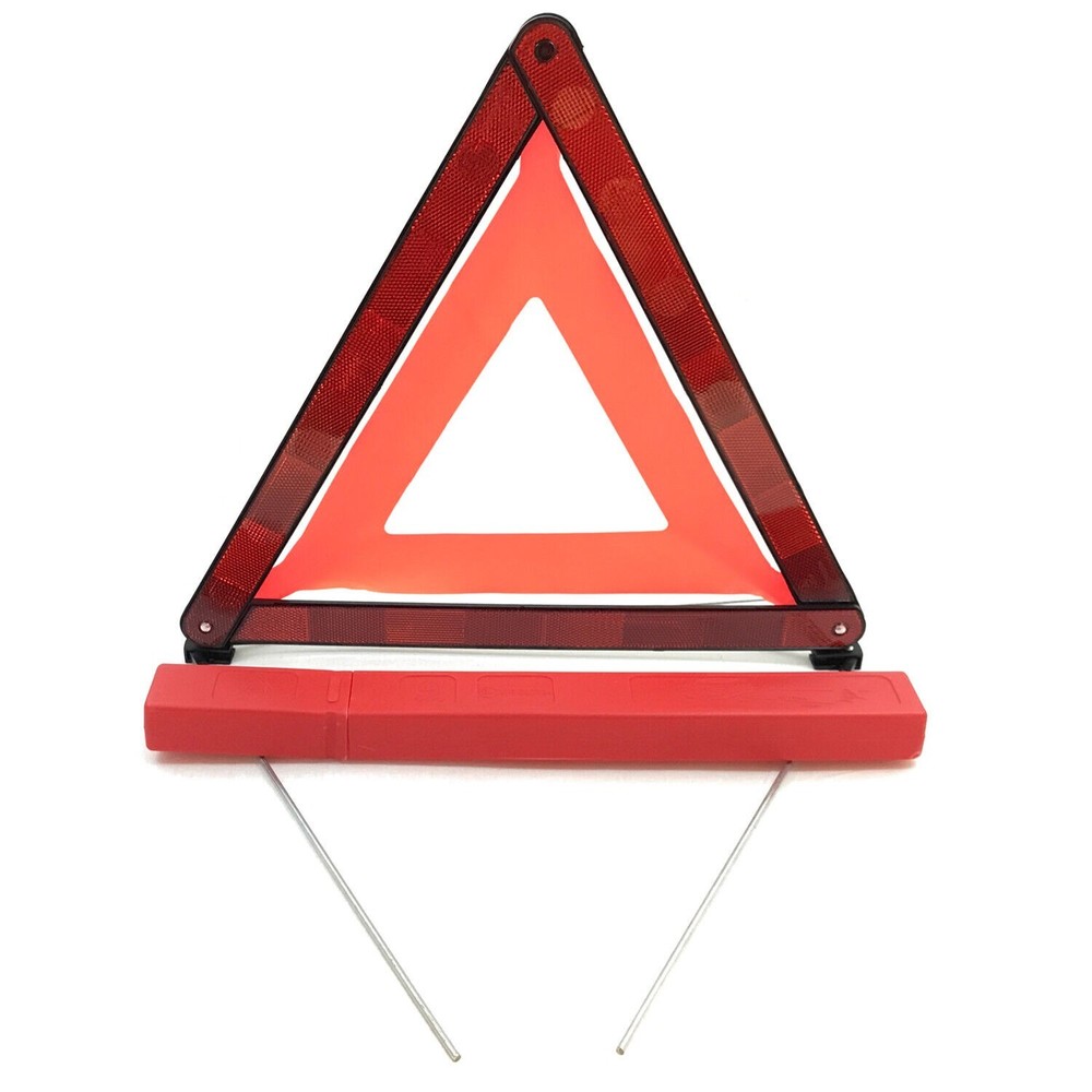 2 x BREAKDOWN WARNING TRIANGLE REFLECTIVE EU car hazard travel emergency