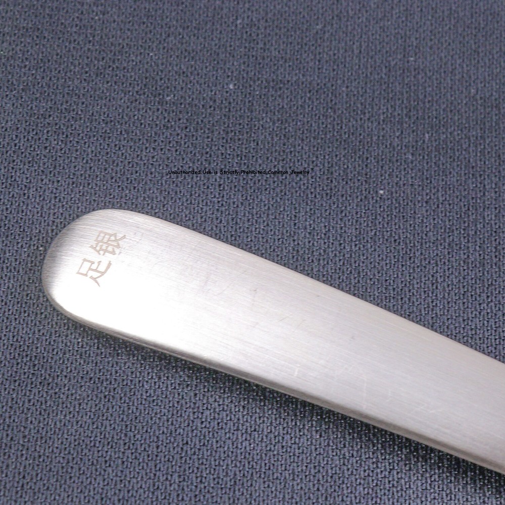 Solid S999 Fine Silver Healthy Tableware Dragon Phoenix Unique Soup Spoon 5.7in