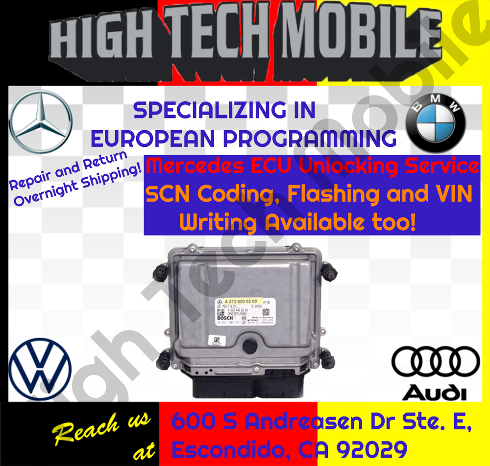 Mercedes ME9.7 ECU SCN Coding ,Programming, Unlocking,  VIN writing Service