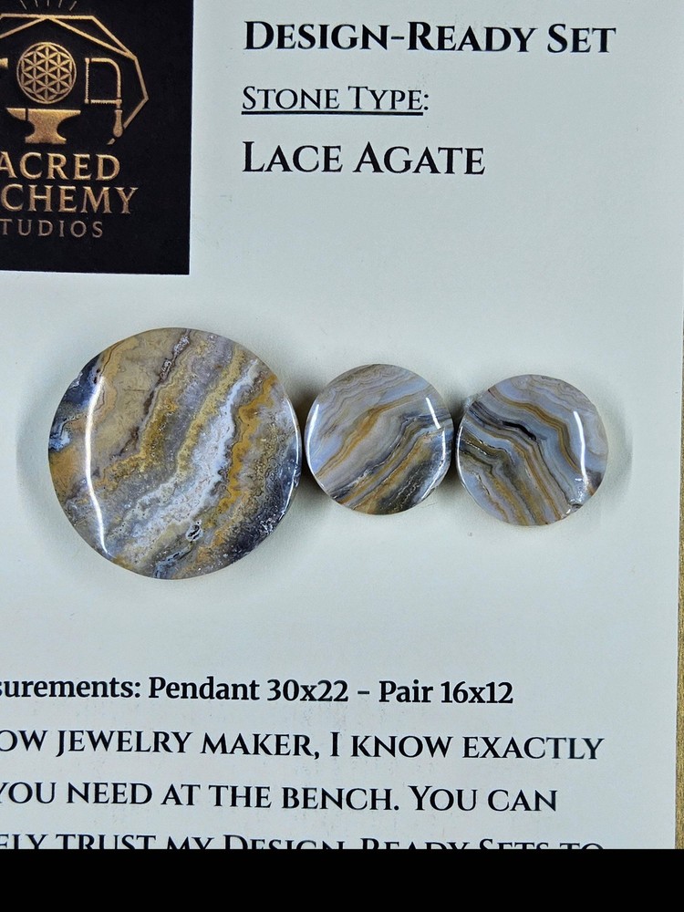 Circle Shape - Lace Agate - Design-Ready Set