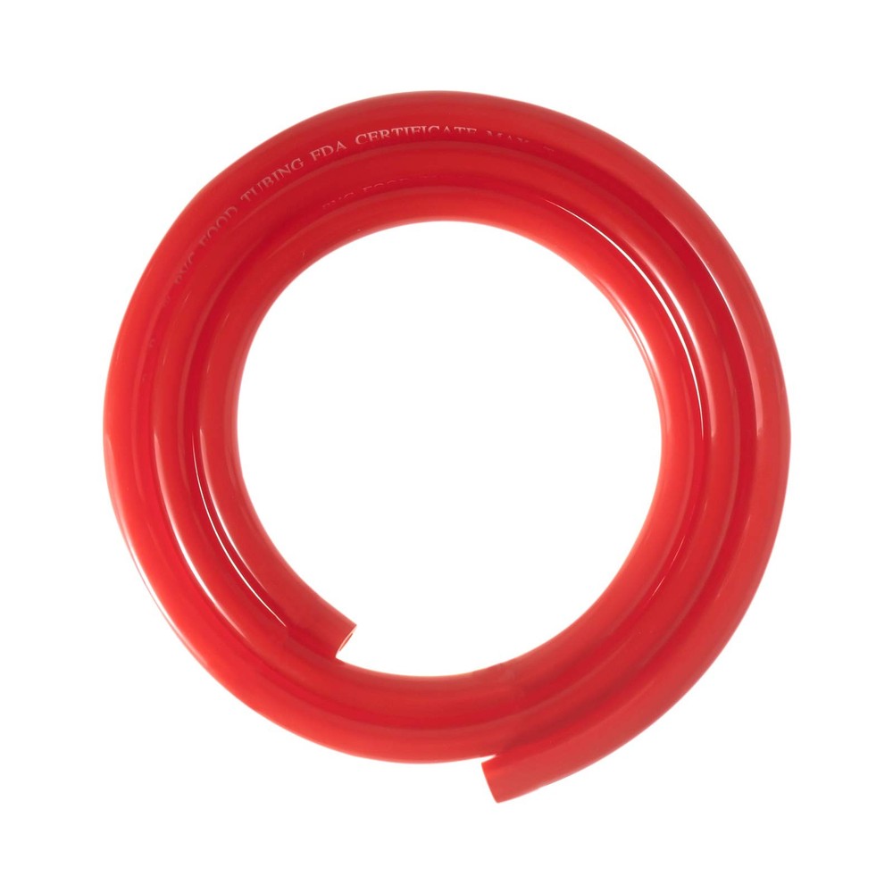 25ft Red Gas Line Air Hose 5/16" ID Co2 Tubing for Kegerator Draft Beer Brew