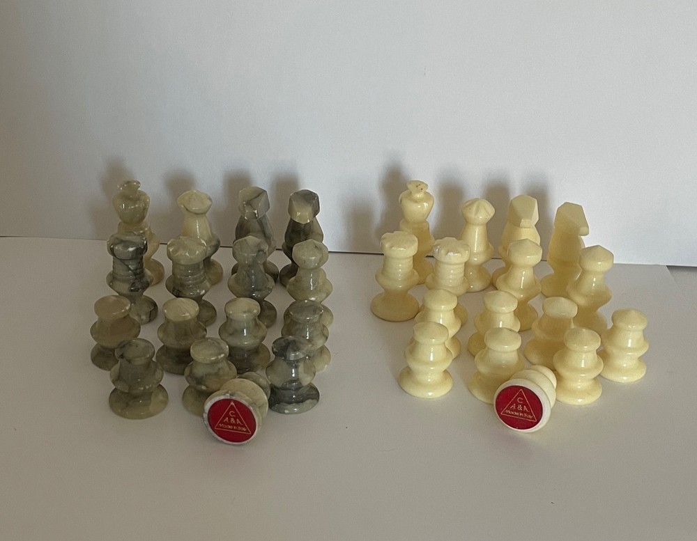 Marble Chess Pieces full set Made in Italy