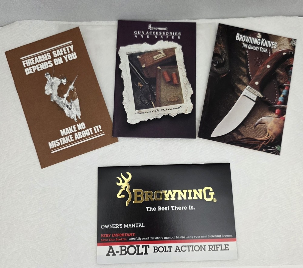 Browning A-BOLT Bolt Action Rifle Owners Booklet Manual