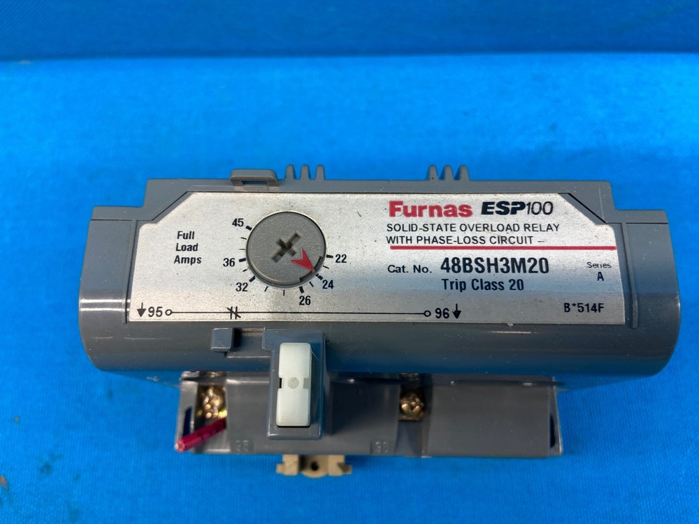 Furnas ESP100 48BSH3M20 Solid State Overload Relay w Phase Loss Circuit