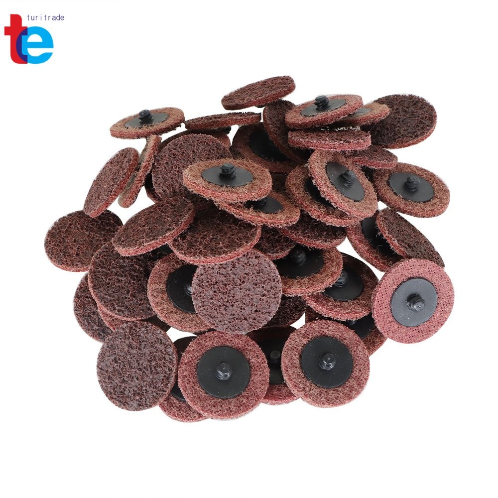 2" Medium Surface Conditioning Roll Lock Sanding Discs For Die Grinder 50 Pack