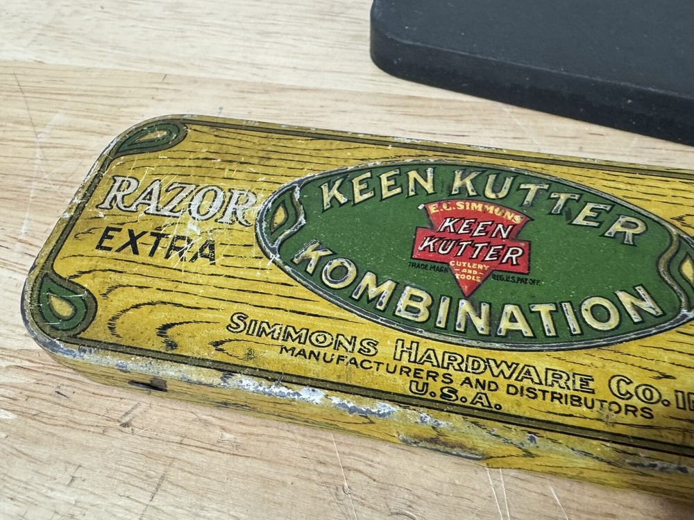 Vintage Keen Kutter Kombination Razor Hone Sharpening Stone